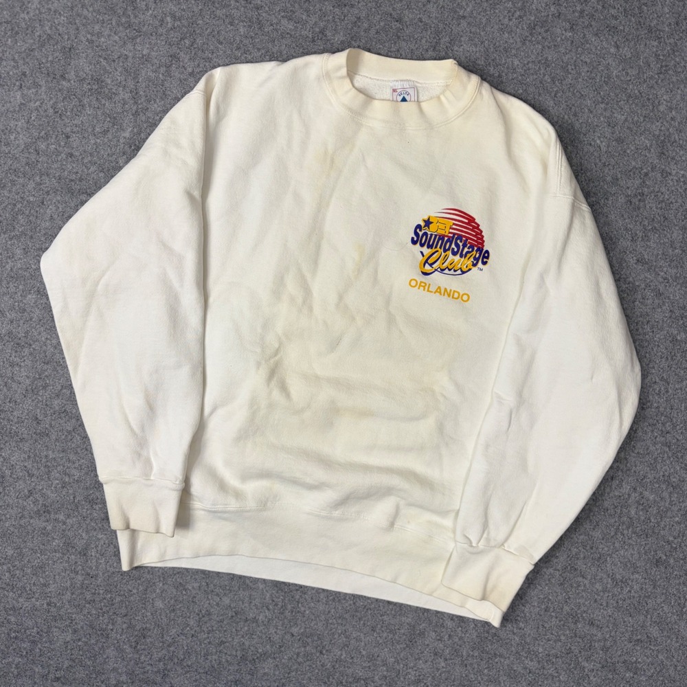 Vintage BET SoundStage Club Orlando Sweatshirt Delta Made in USA White XL